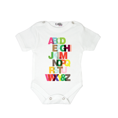Carra Alphabet бебешко боди
